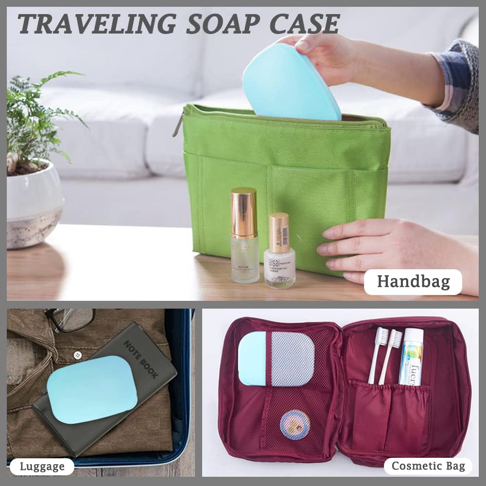 Traveling Soap Holder with Leak-Proof Lid and Drainage Layer 1