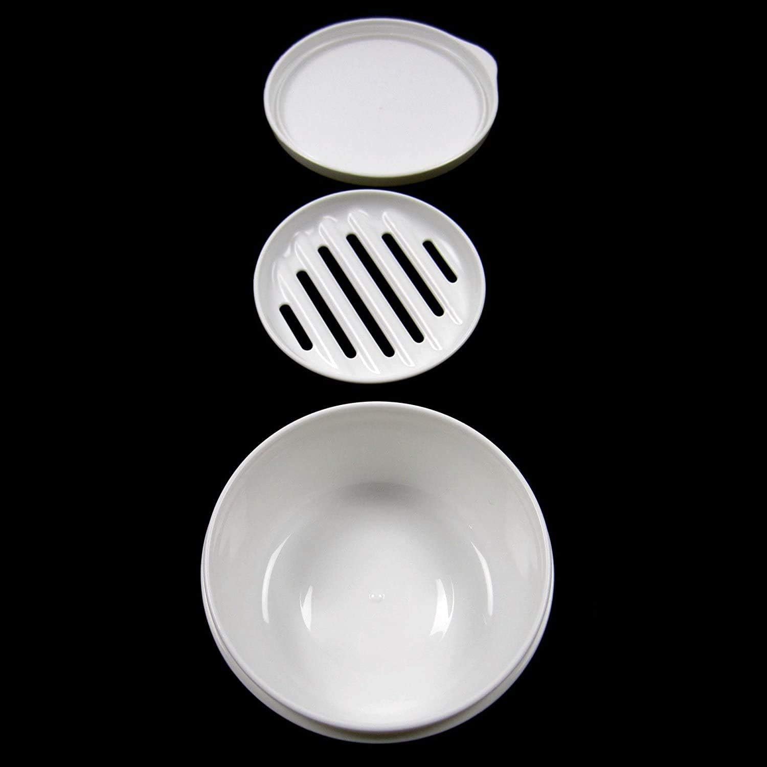 LENITH Round White Travel Soap Case Holder
