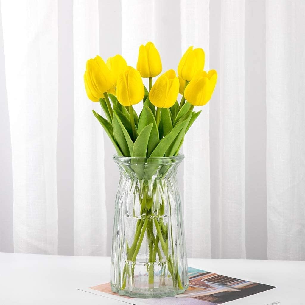 Gerrit Artificial Flowers in Tulip Vase - 10 Heads Decor