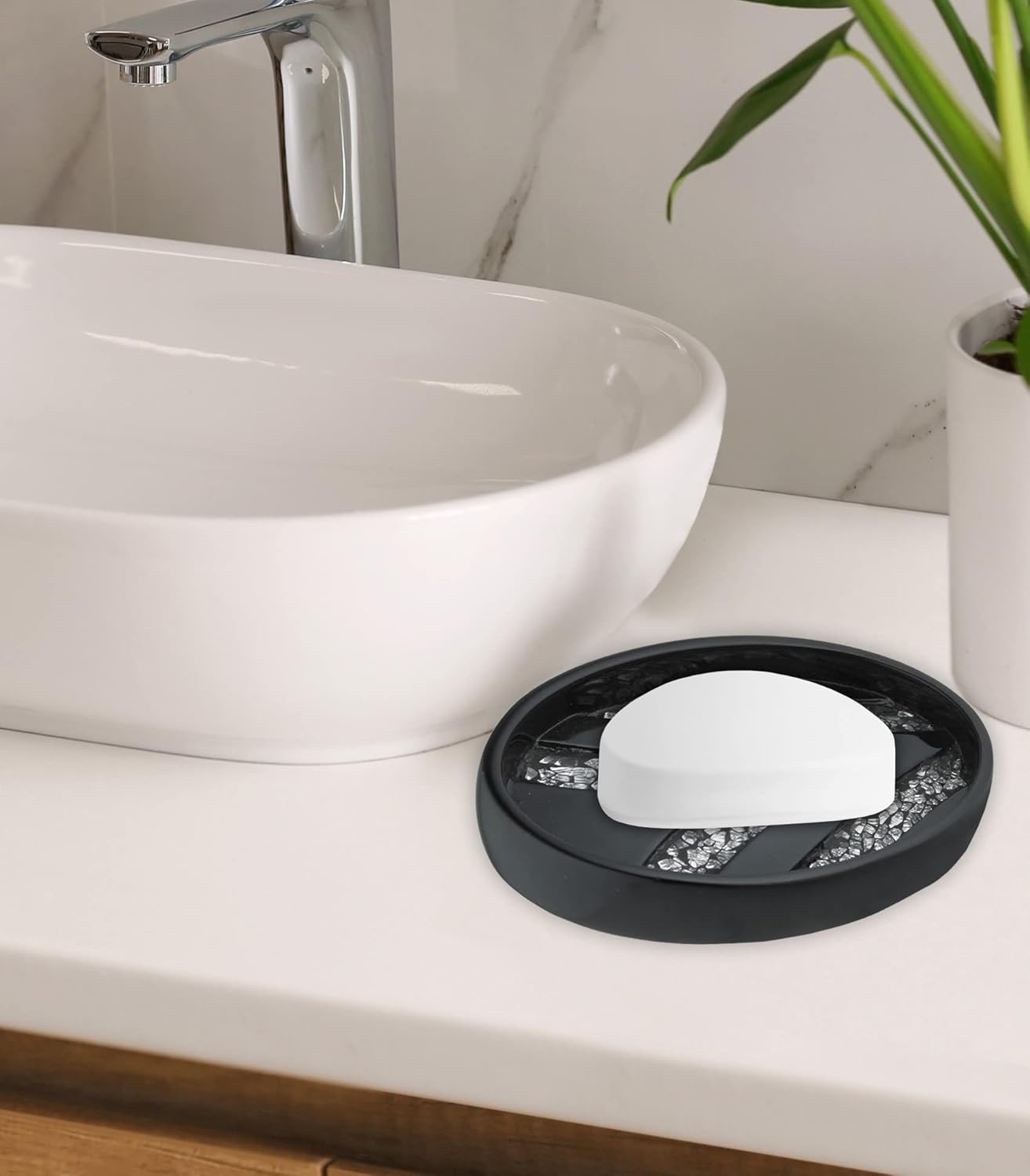 Popular Bath Sinatra Modern Soap Dish - Black