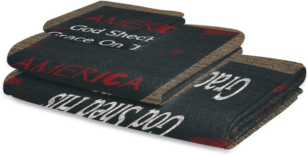 Stars and Stripes Forever 3 Piece Bath Towel Set