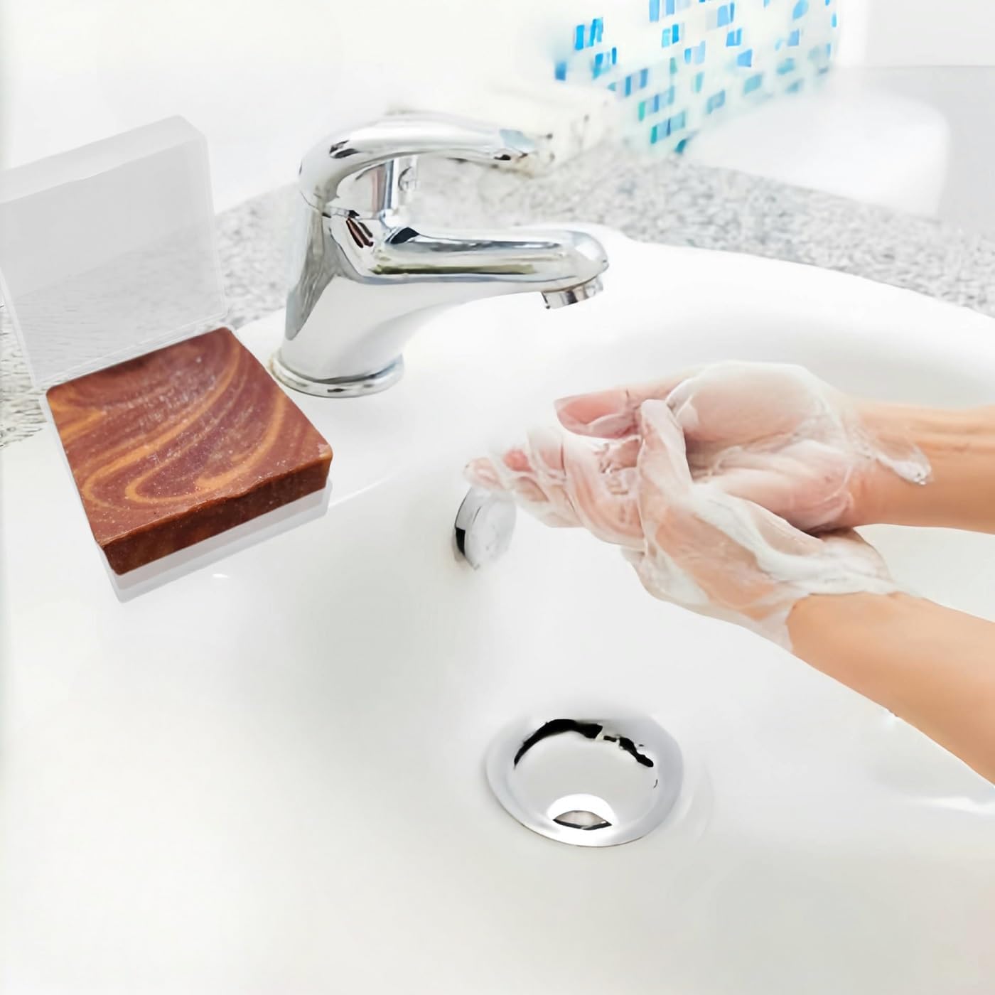 Vonpri Travel Soap Container with Draining Layer