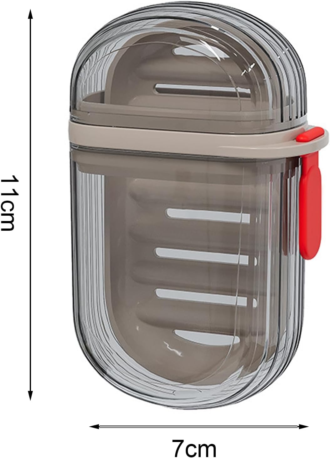 Loyliawa Transparent Soap Dish with Drainage and Lock Design