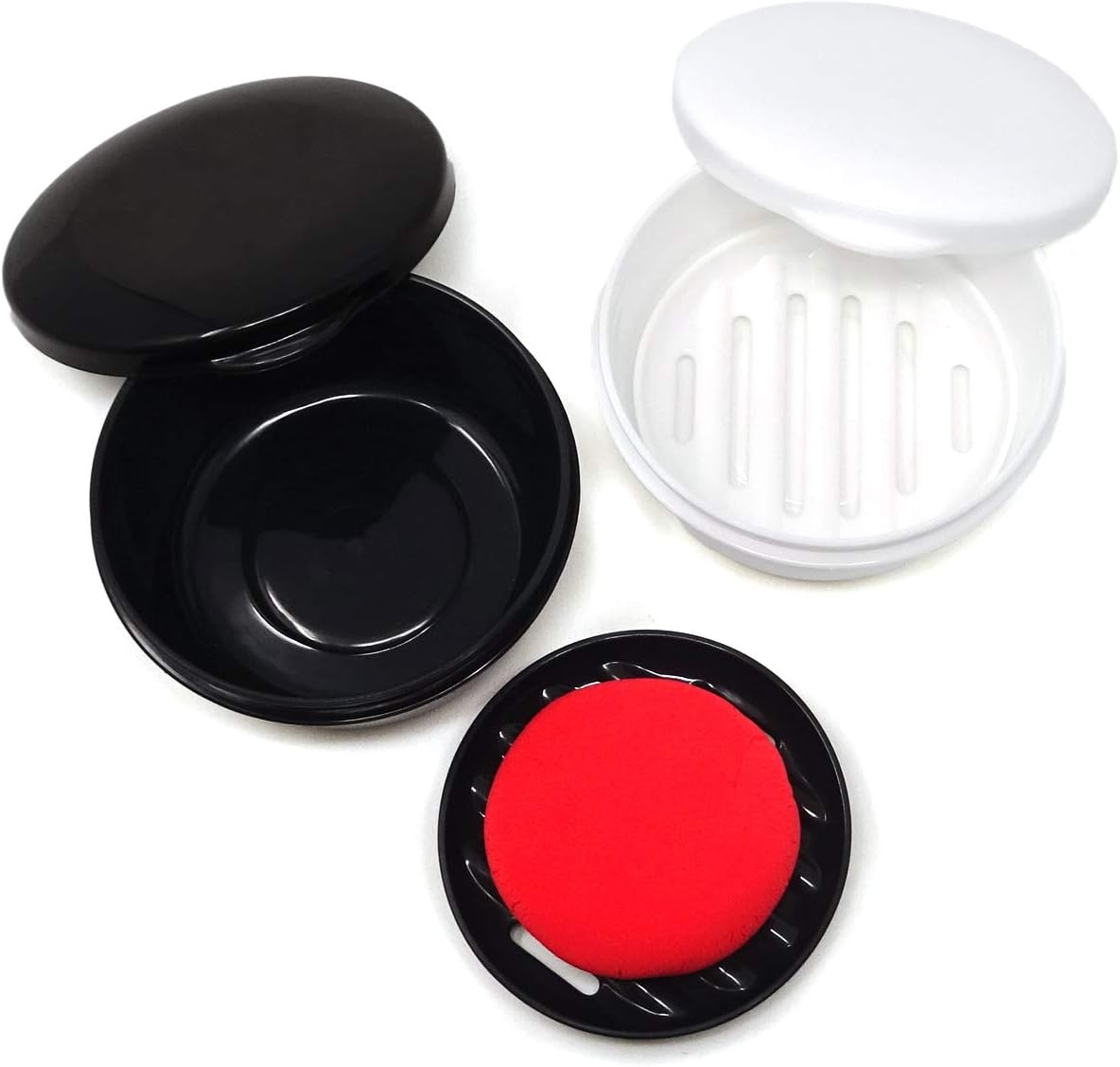 Honbay 2PCS Plastic Soap Boxes Holder Case for Home Travel