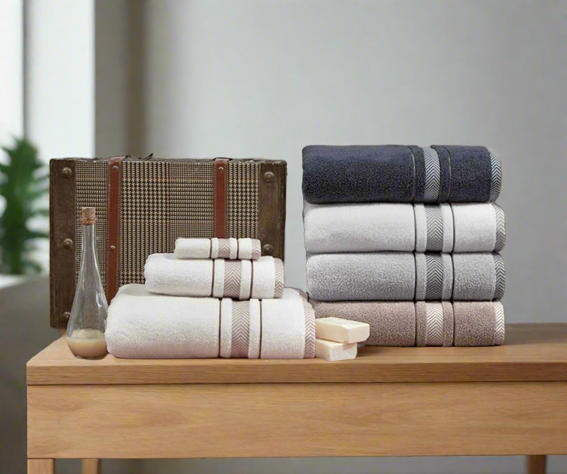 Cotton Towel Set - 6 Pieces Premium Quality The Impression Collection