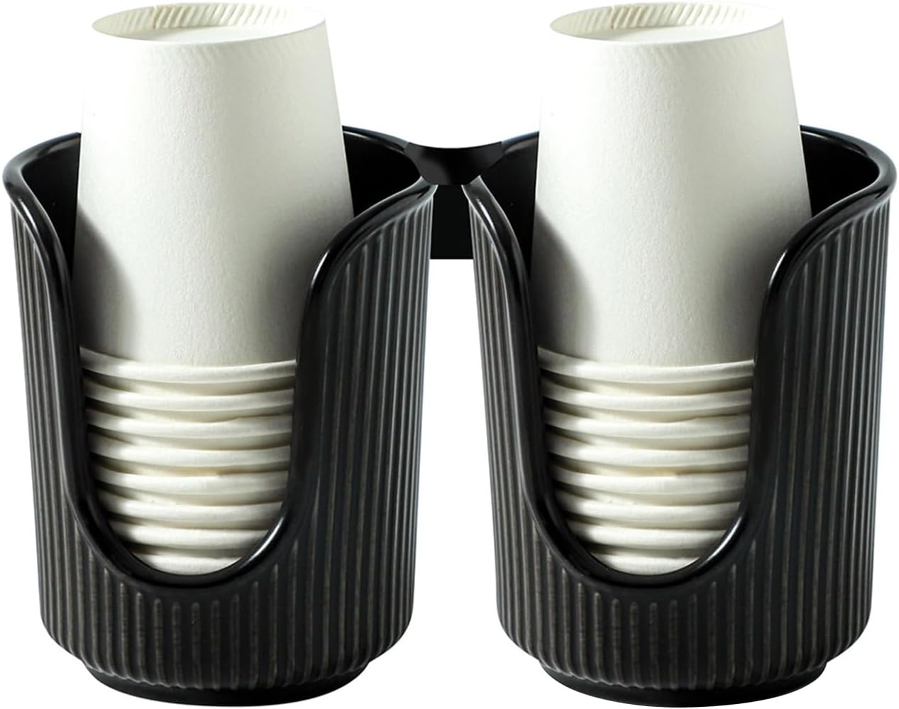 Compact Plastic Cup Holder for Bathroom Vanity