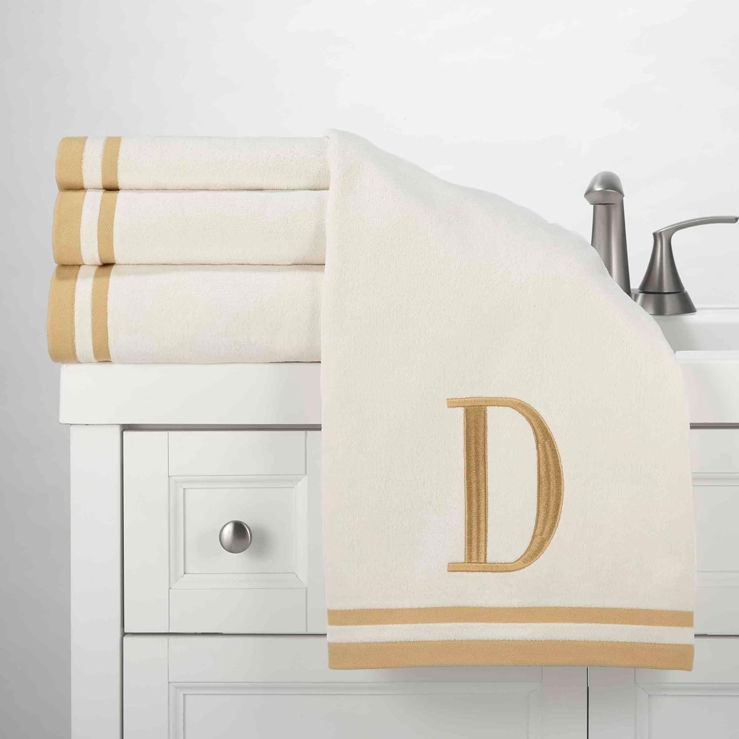 Avanti Linens - Towel Set with Monogram Initial D