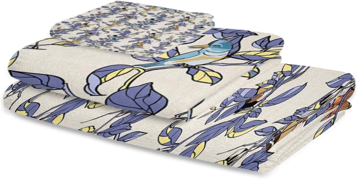 Smile Sunflower 3 Pcs Bath Towel Set - Soft Linen Texture