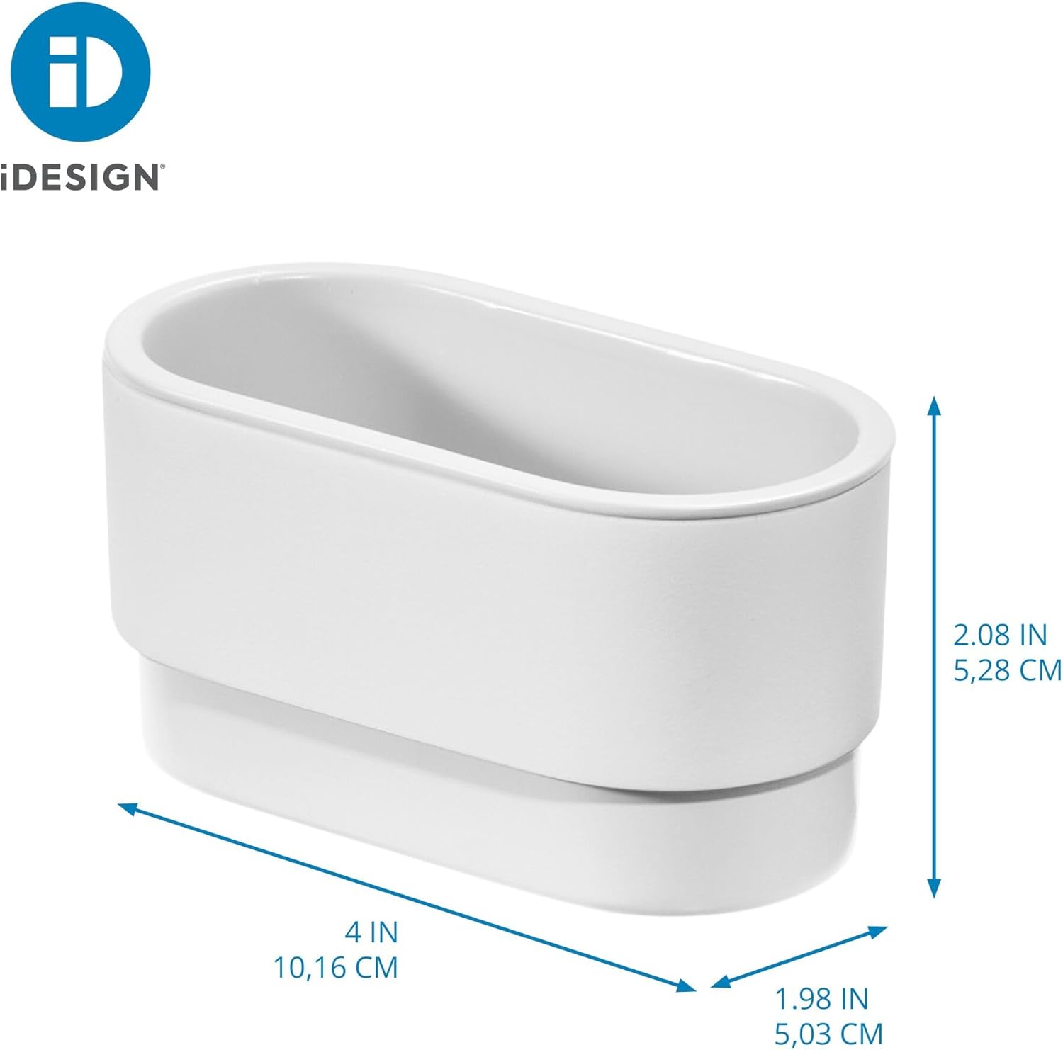 iDesign Self-Adhesive Soap Dish - White