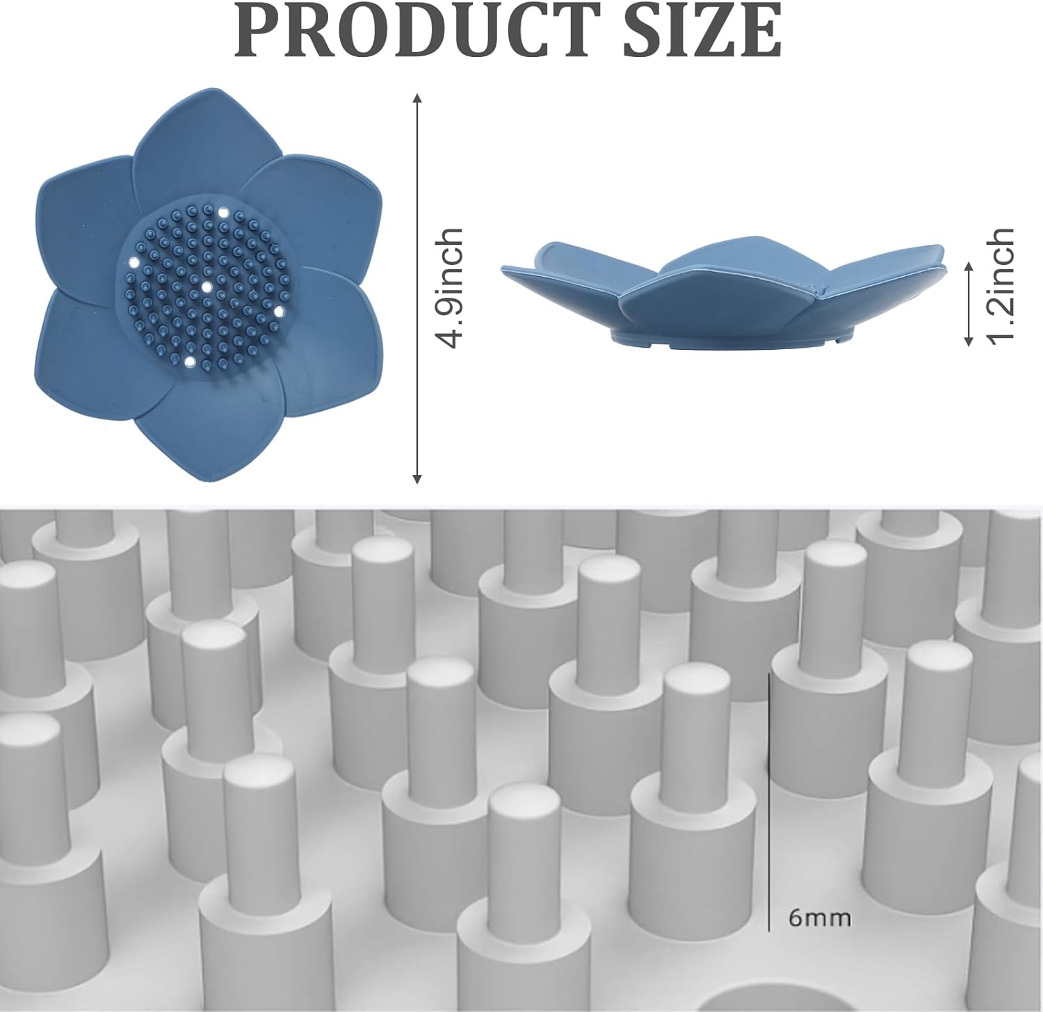 Ouligay 2 Pcs Silicone Soap Holder with Drainage