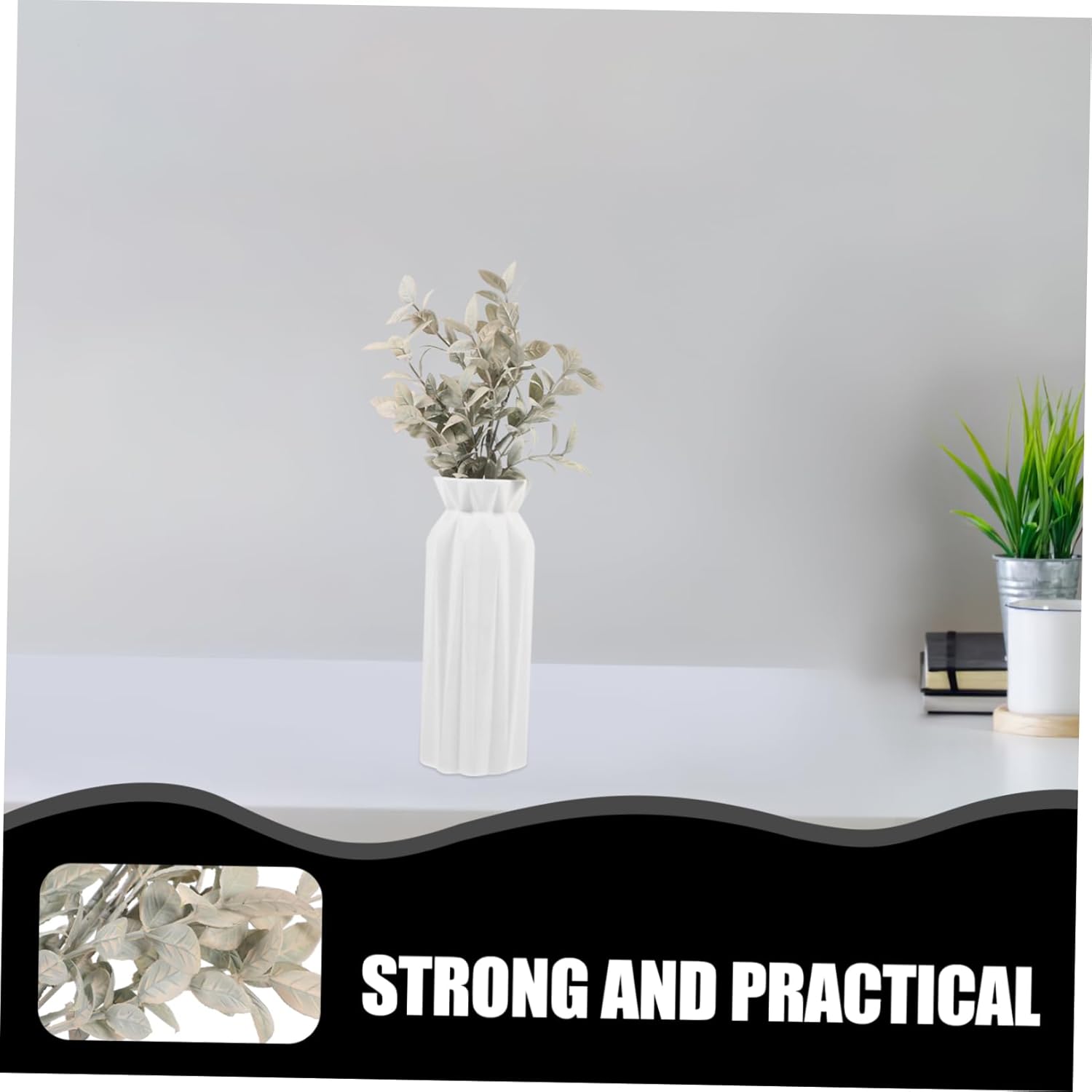 ULDIGI Artificial Green Plant Stems for Wedding Home Decor