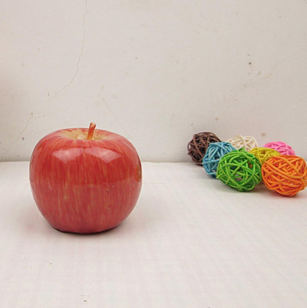 LRRH Red Apple Shaped Fragrant Candle 2PCS