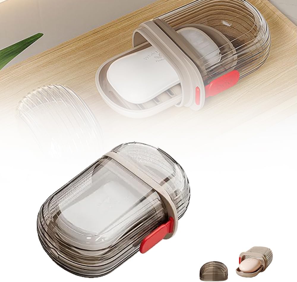 Seivble Travel Soap Holder with Leak Proof Lid 1