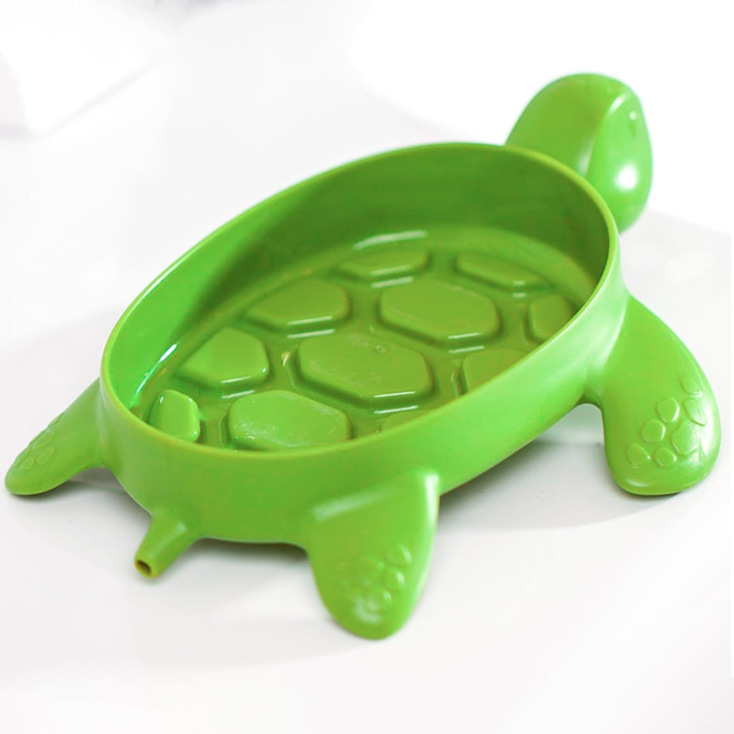 Fewile 1 Pack Green Tortoise Soap Dish