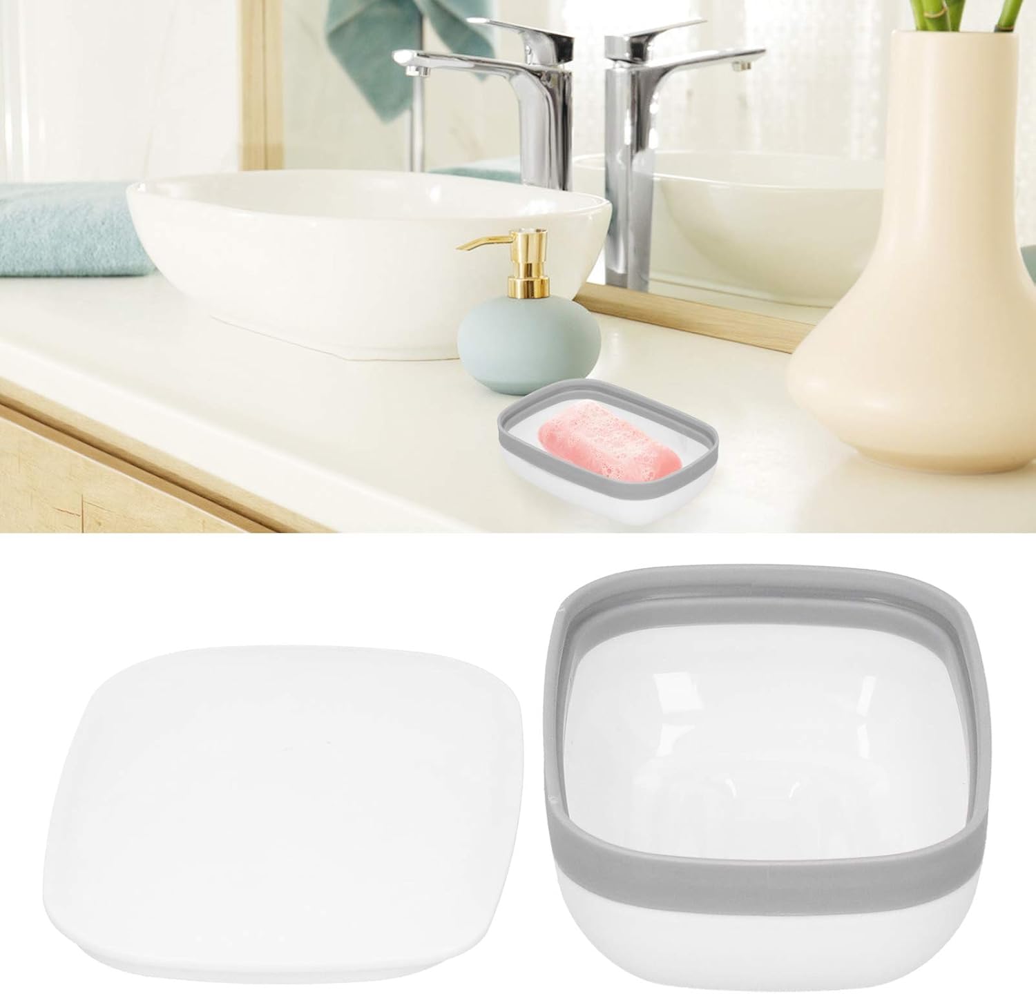 Gsycle Soap Holder with Lid for Home Travel Camping