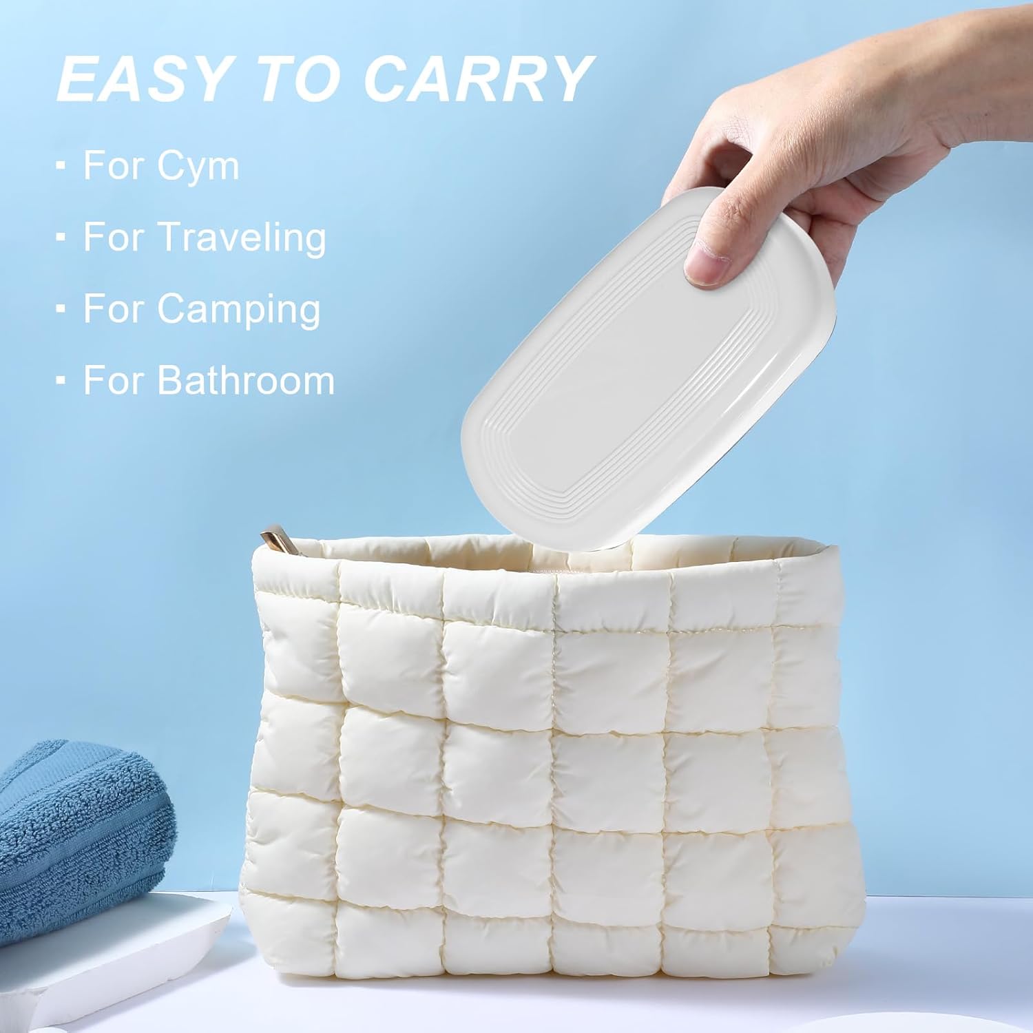 Wanmu Travel Soap Container with Leakproof Lid