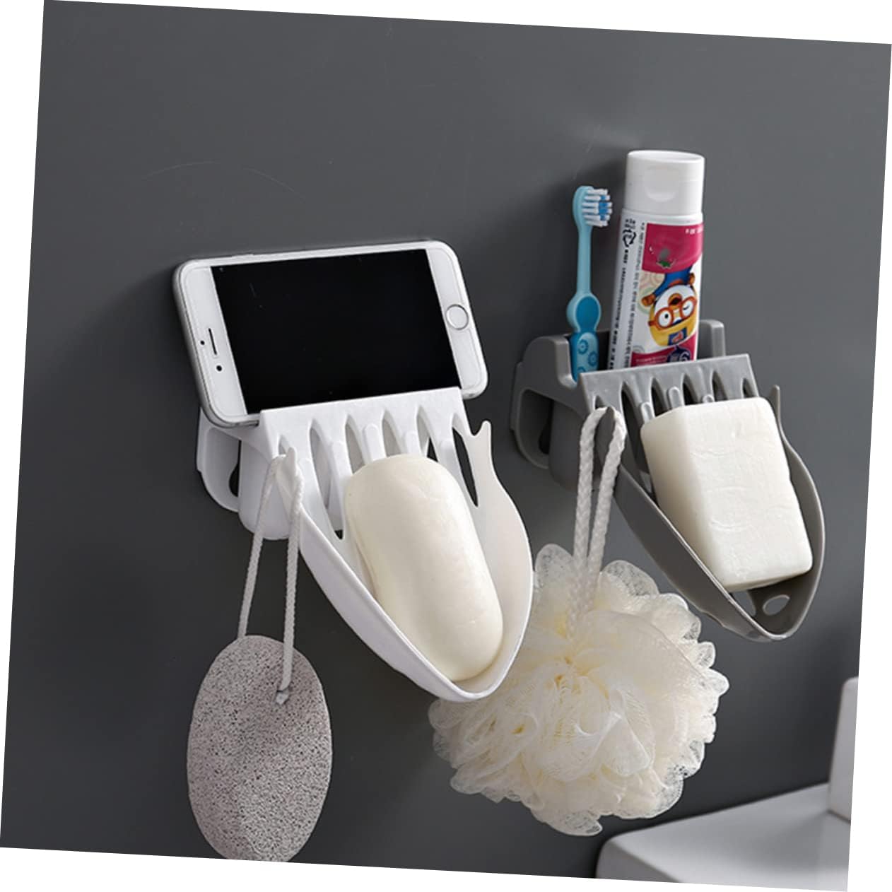 Holibanna Punch Mounted Soap Holder with Draining Holes