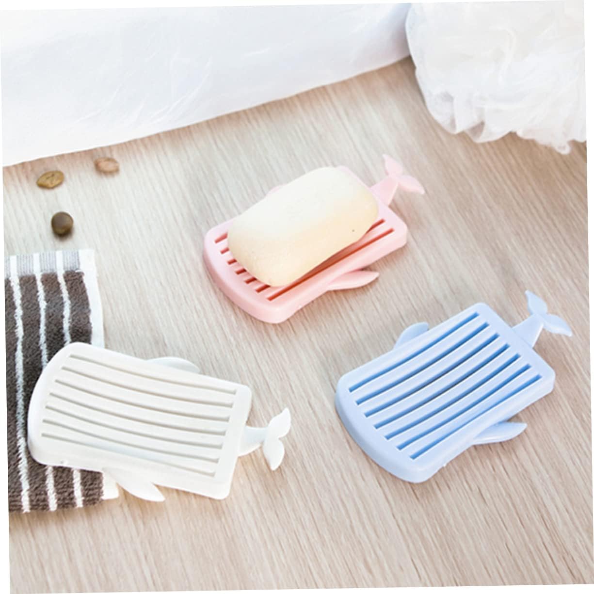 Cabilock Whale-Shaped Soap Dish with Drainage