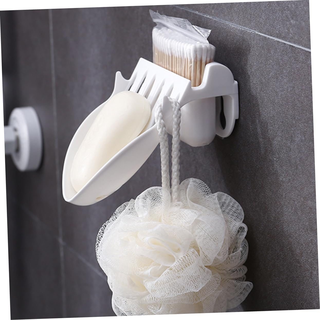 HOOTNEE Wall Soap Dish with Draining Holes