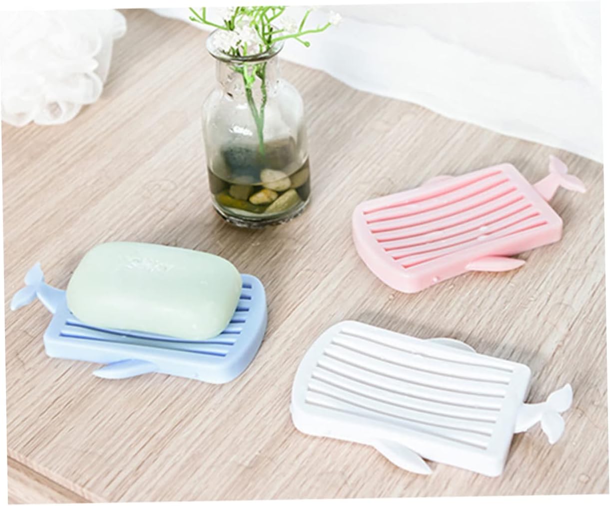 Whale Shape Soap Holder with Removable Drain