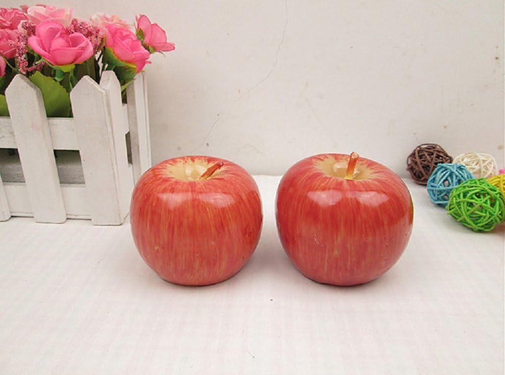 LRRH Red Apple Shaped Fragrant Candle 2PCS