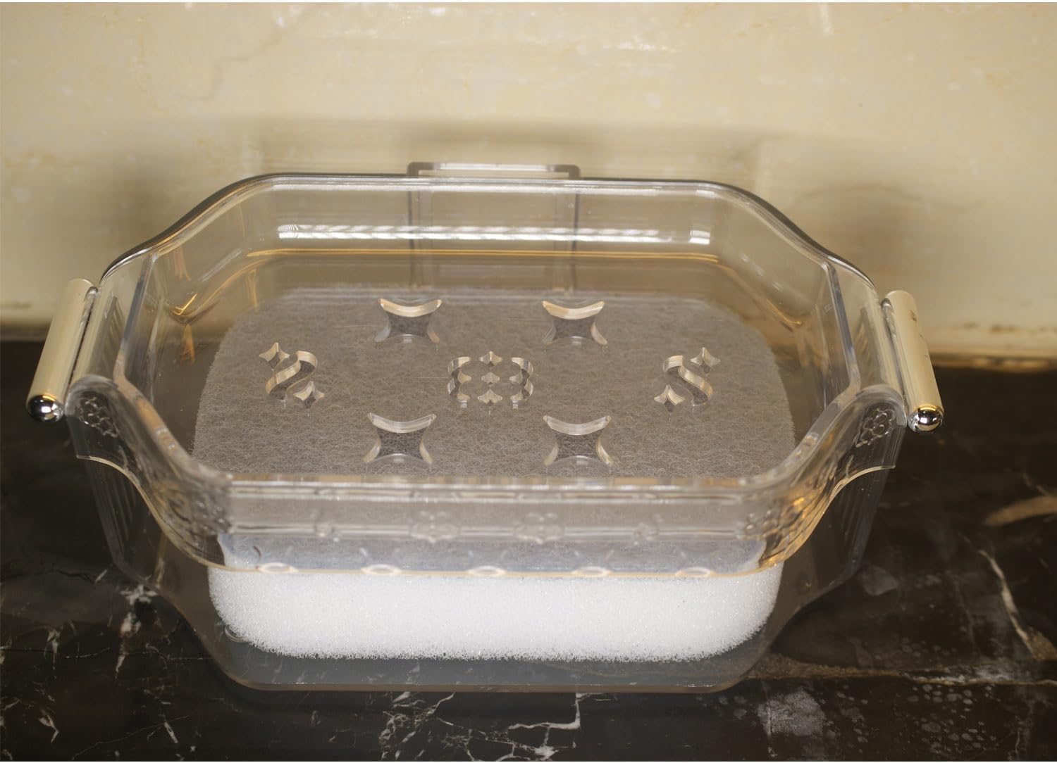 Wthree 2 pcs Punch-Free Soap Dish for Bathroom