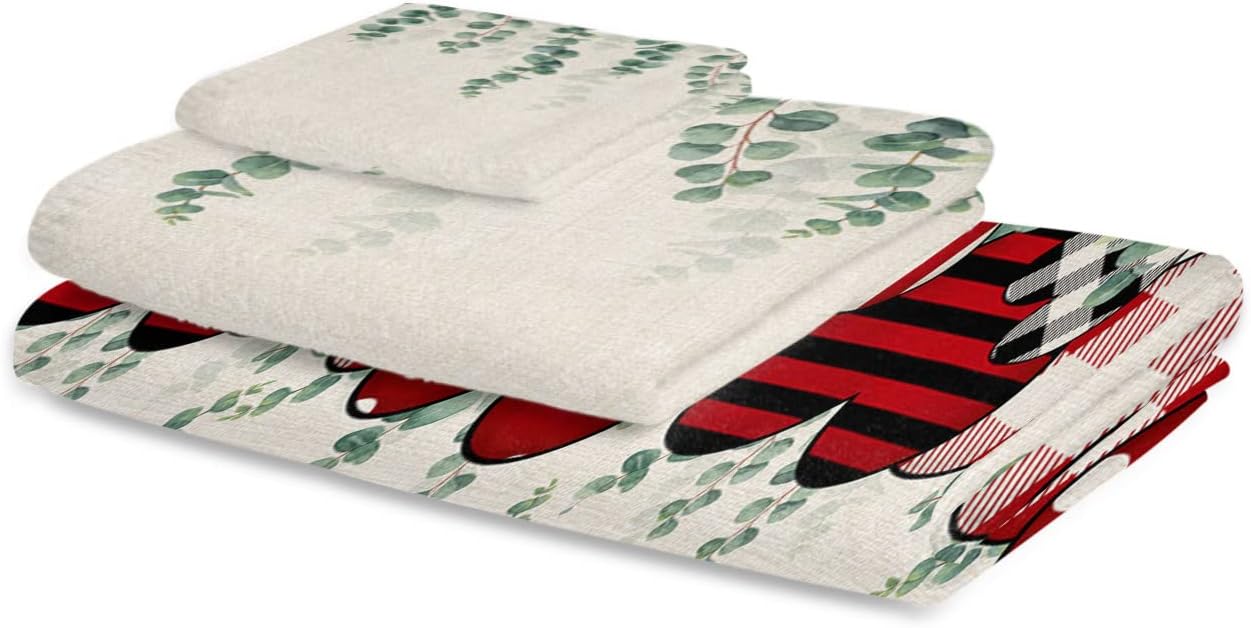 CosyBright 3 Piece Bath Towel Set