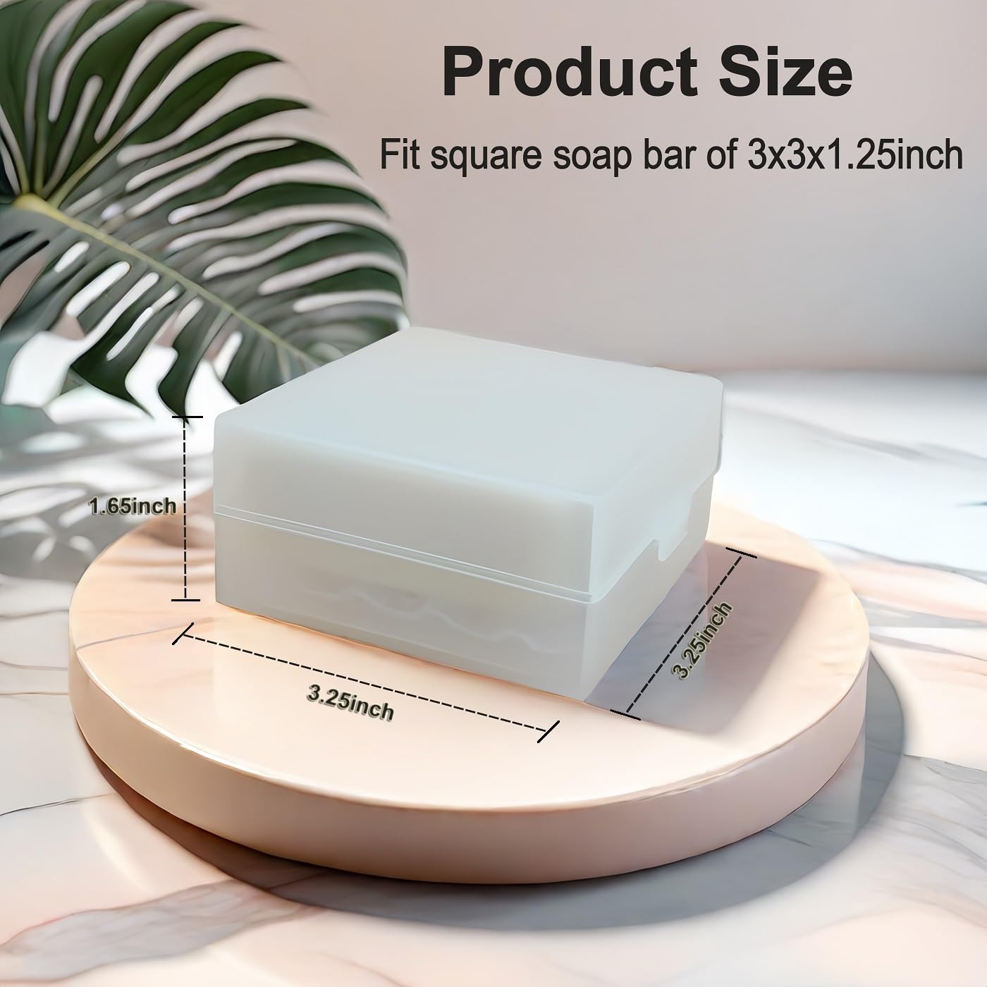 Vonpri Travel Soap Container with Draining Layer