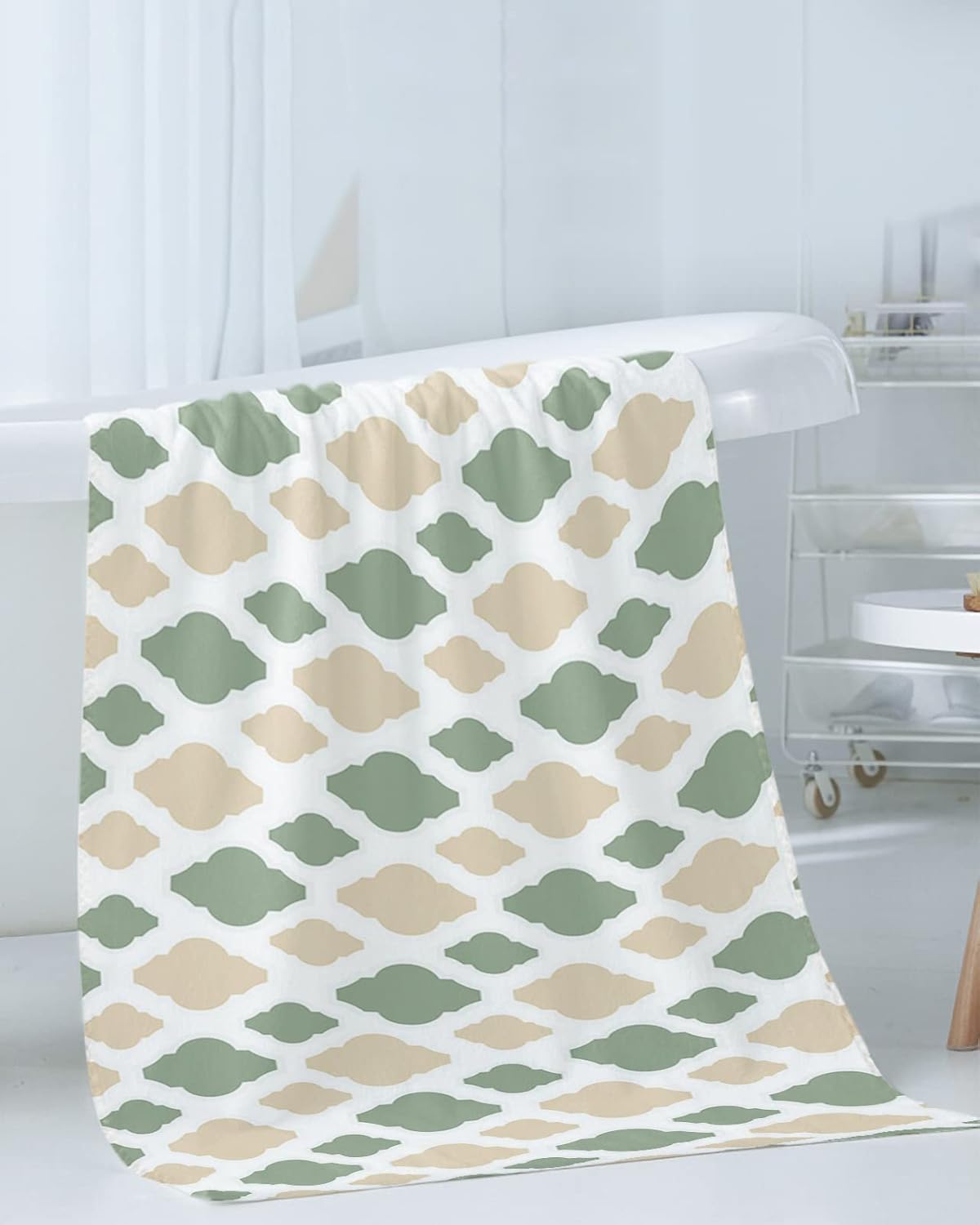 Shine-Home Morocco Geometric Check Towel Set