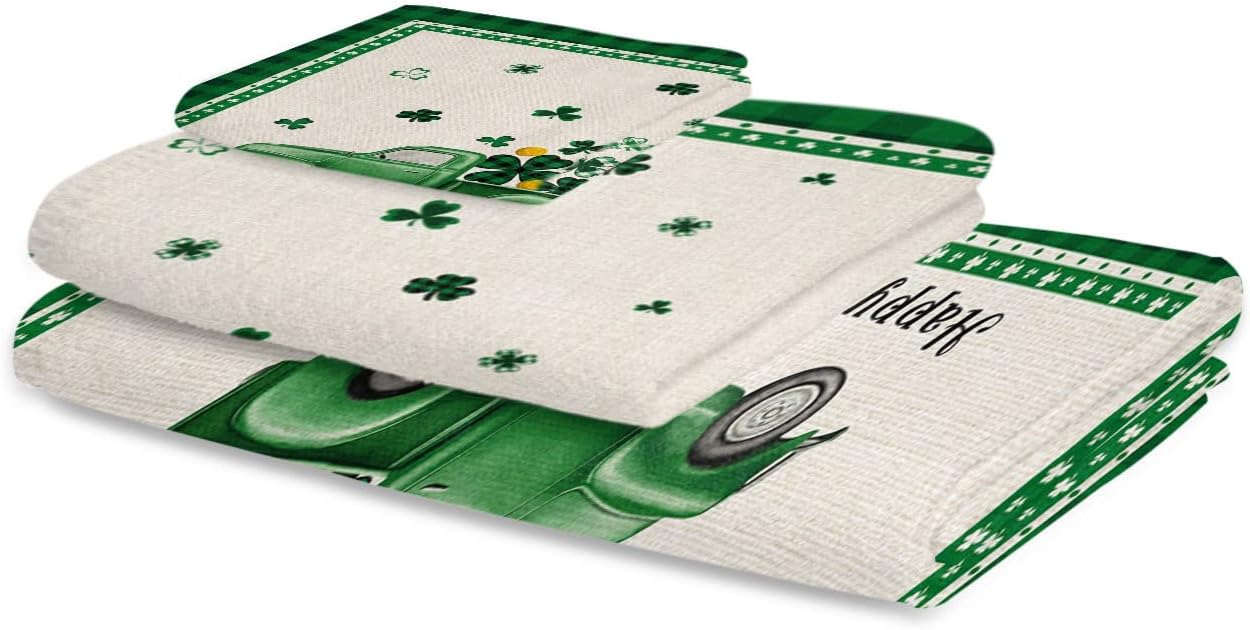ZOE GARDEN St Patricks Truck Towel Set 1
