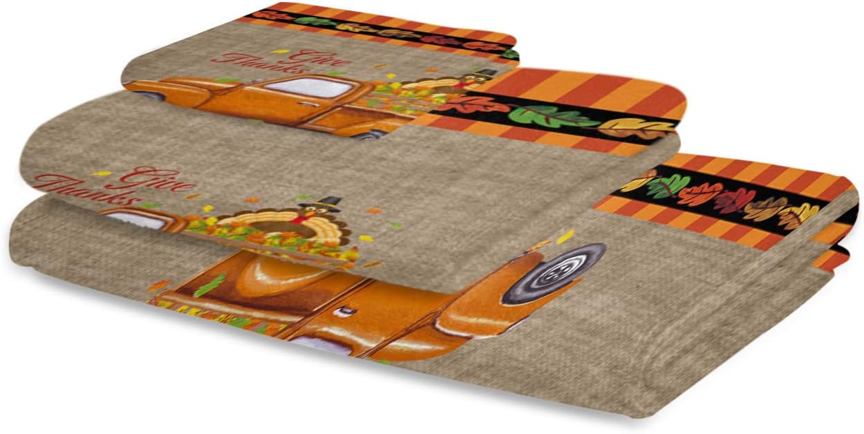 ZOE GARDEN Retro Brown Towel Set 3-Piece
