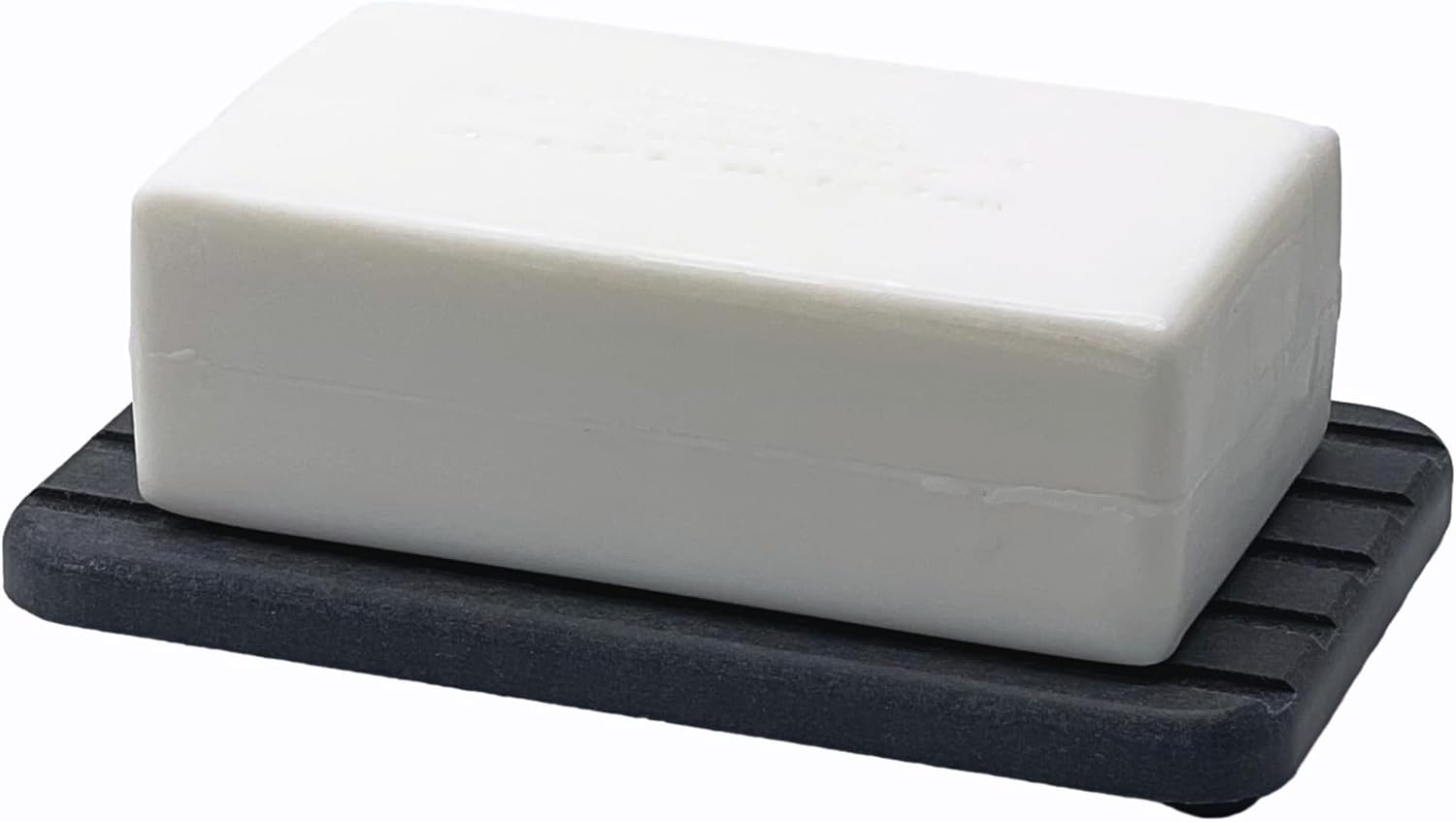 EXCHUES Parallel Lines Soap Dish Black