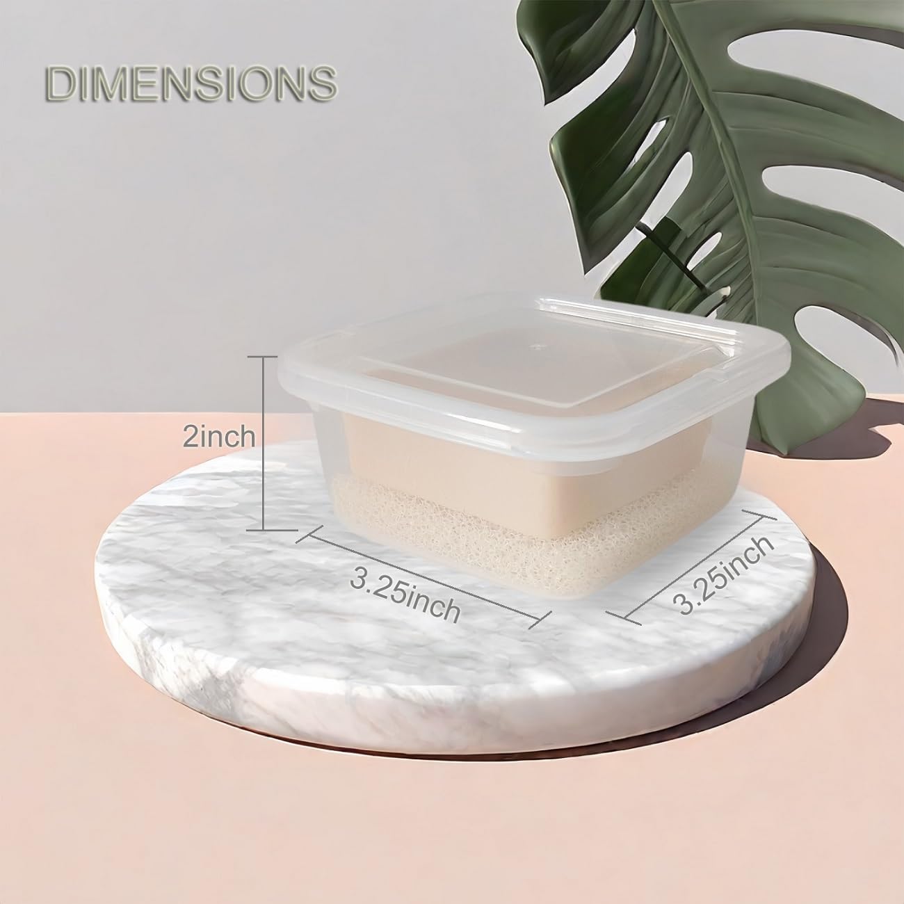 Vonpri Clear Square Soap Holder for Dr Squatch