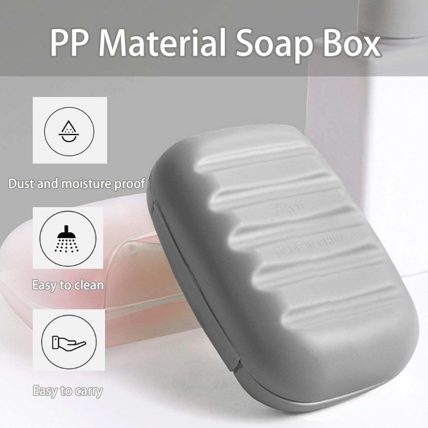 Enforose Leakproof Soap Dish with Lock and Lid