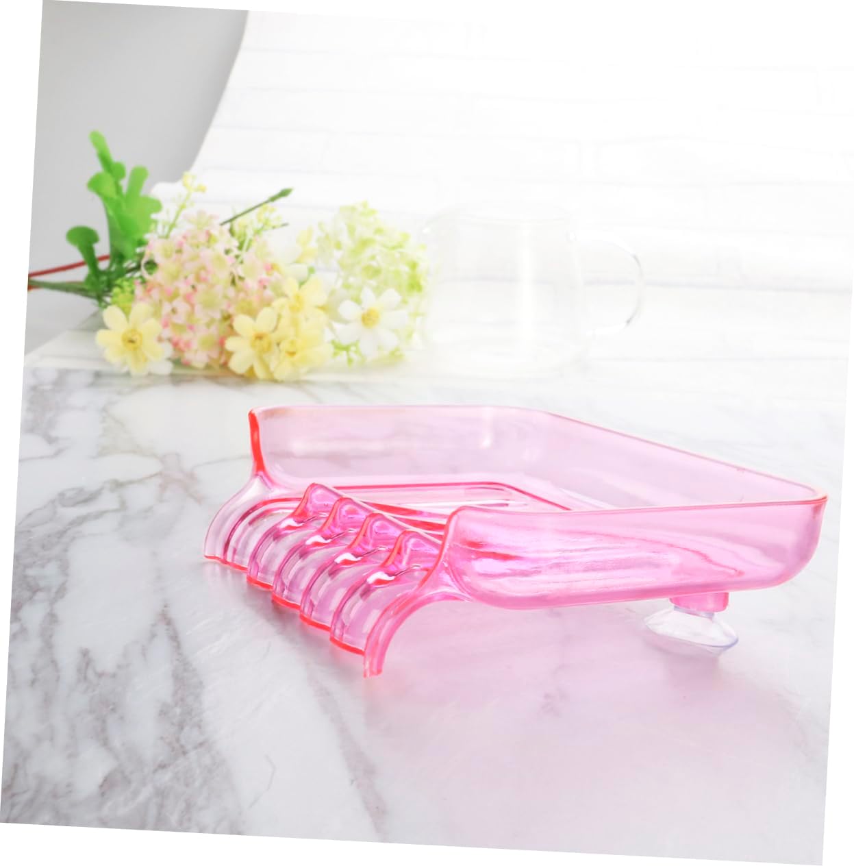 Anneome Suction Soap Dish for Bathroom 1
