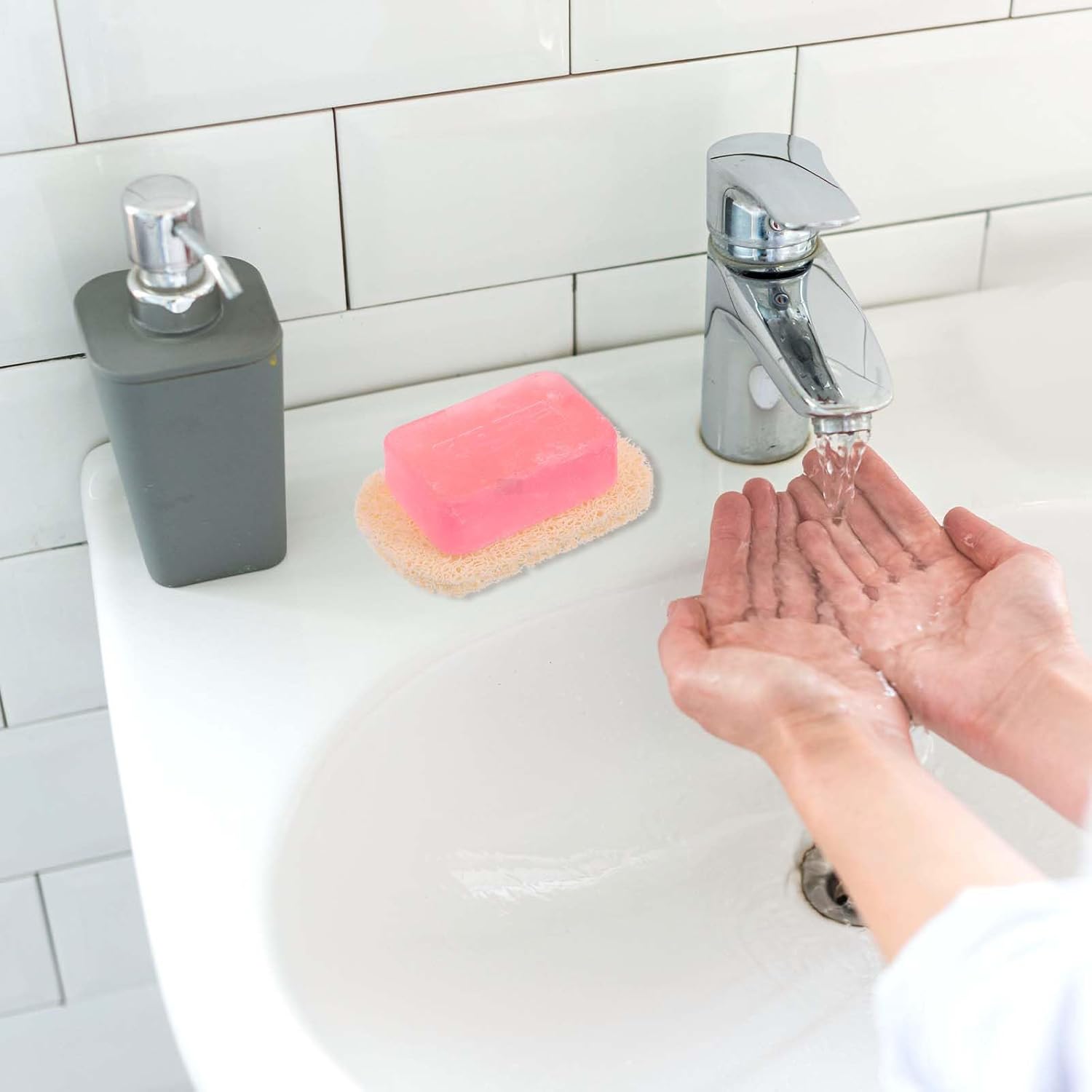 8 Pcs Non-Slip Soap Saver Pads for Shower Kitchen Bath