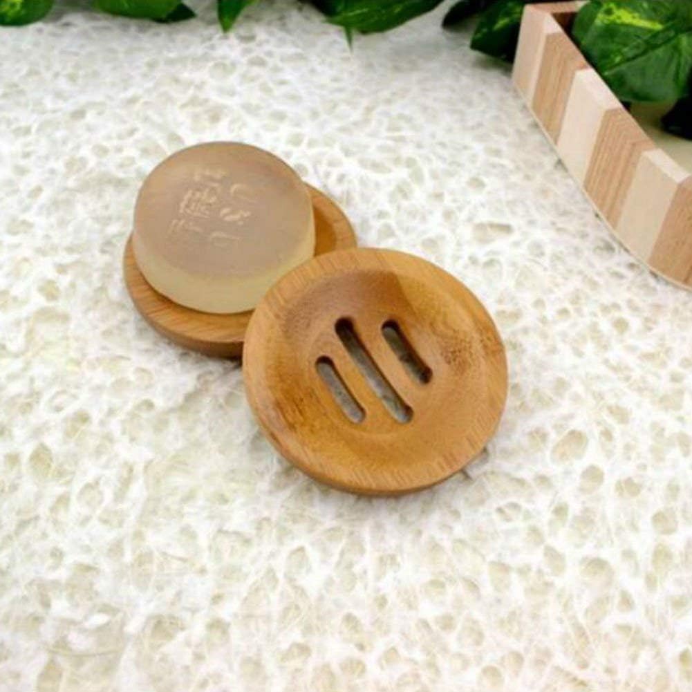 AKOAK Bamboo Soap Holder for Shower and Sink