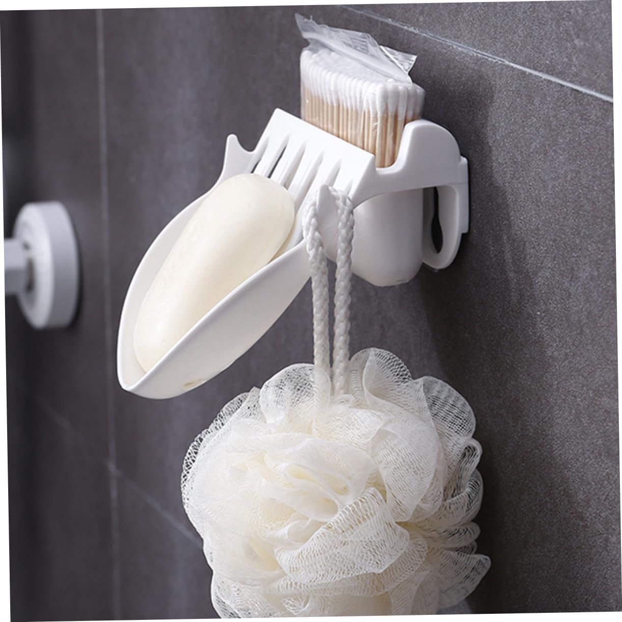 LIFKOME Punch Rack Wall-Mounted Soap Holder