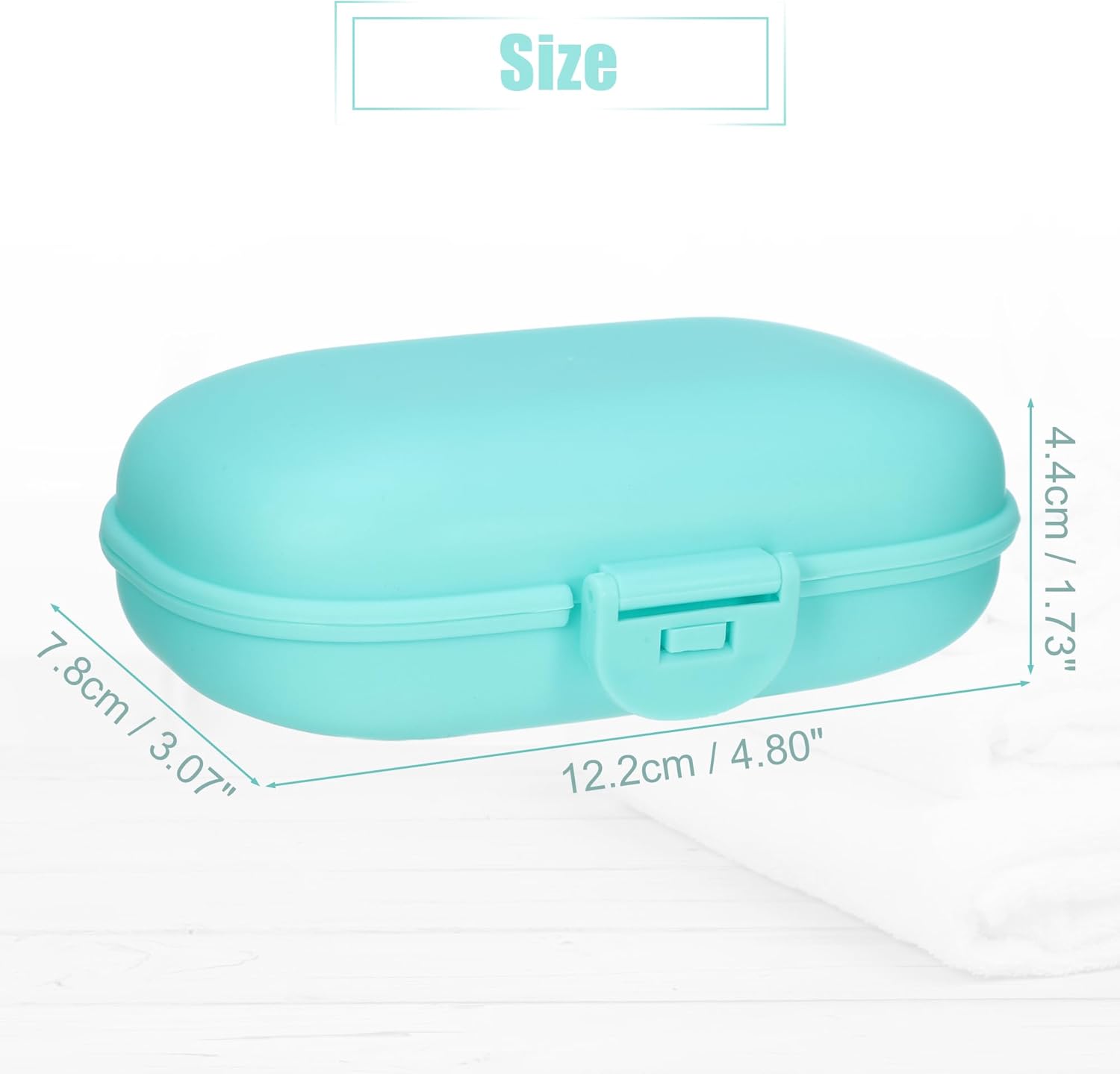 VOCOSTE Travel Soap Dish with Lock Blue