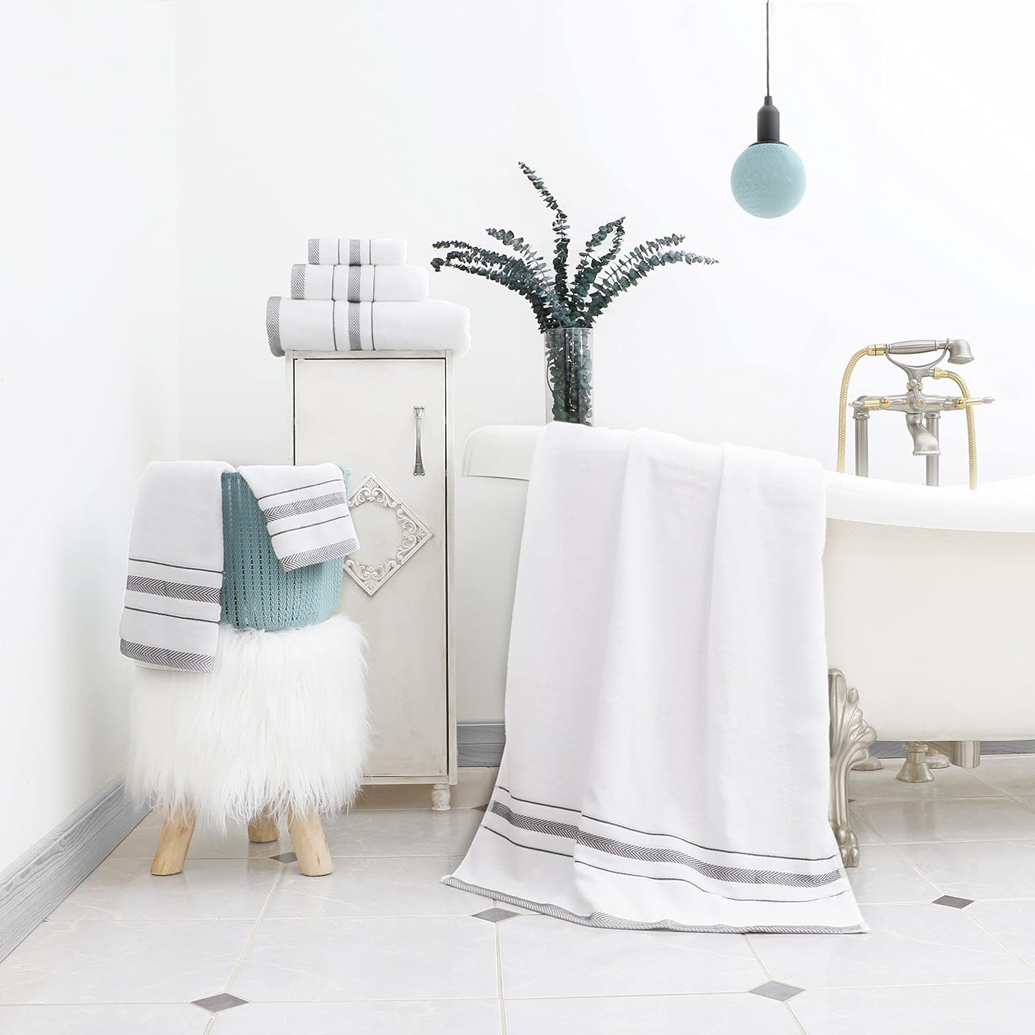 Cotton Towel Set - 6 Pieces Premium Quality The Impression Collection