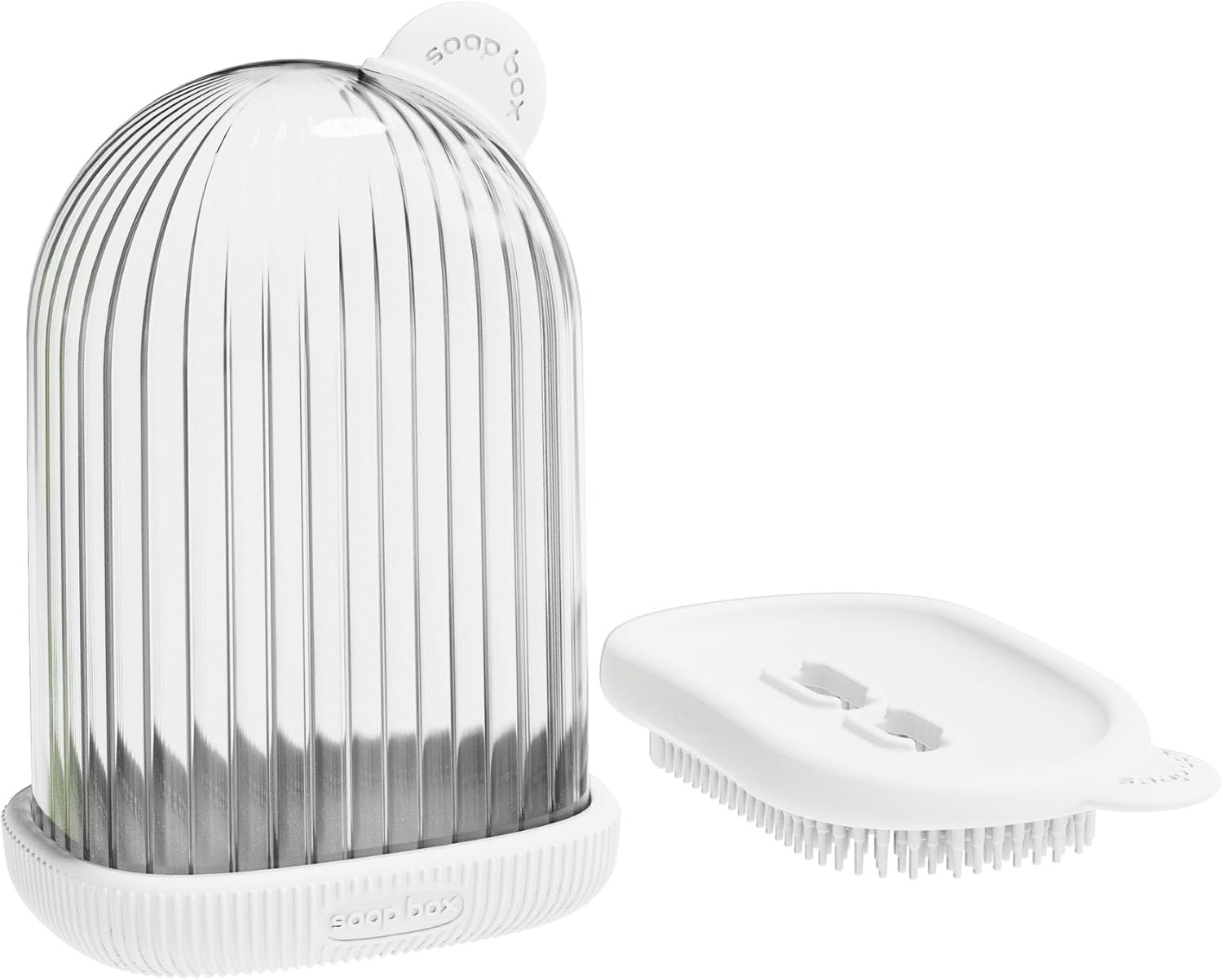 Optisake Travel Soap Case with 2 in 1 Drainage and Brush