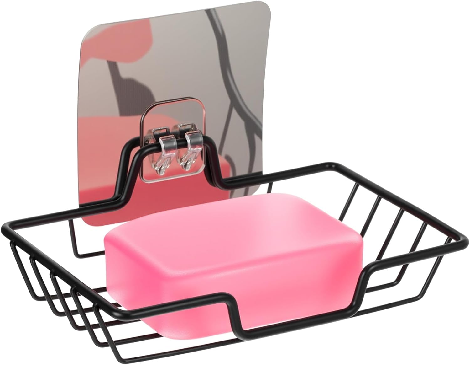 Kifmurase Black Bar Soap Holder No Drilling