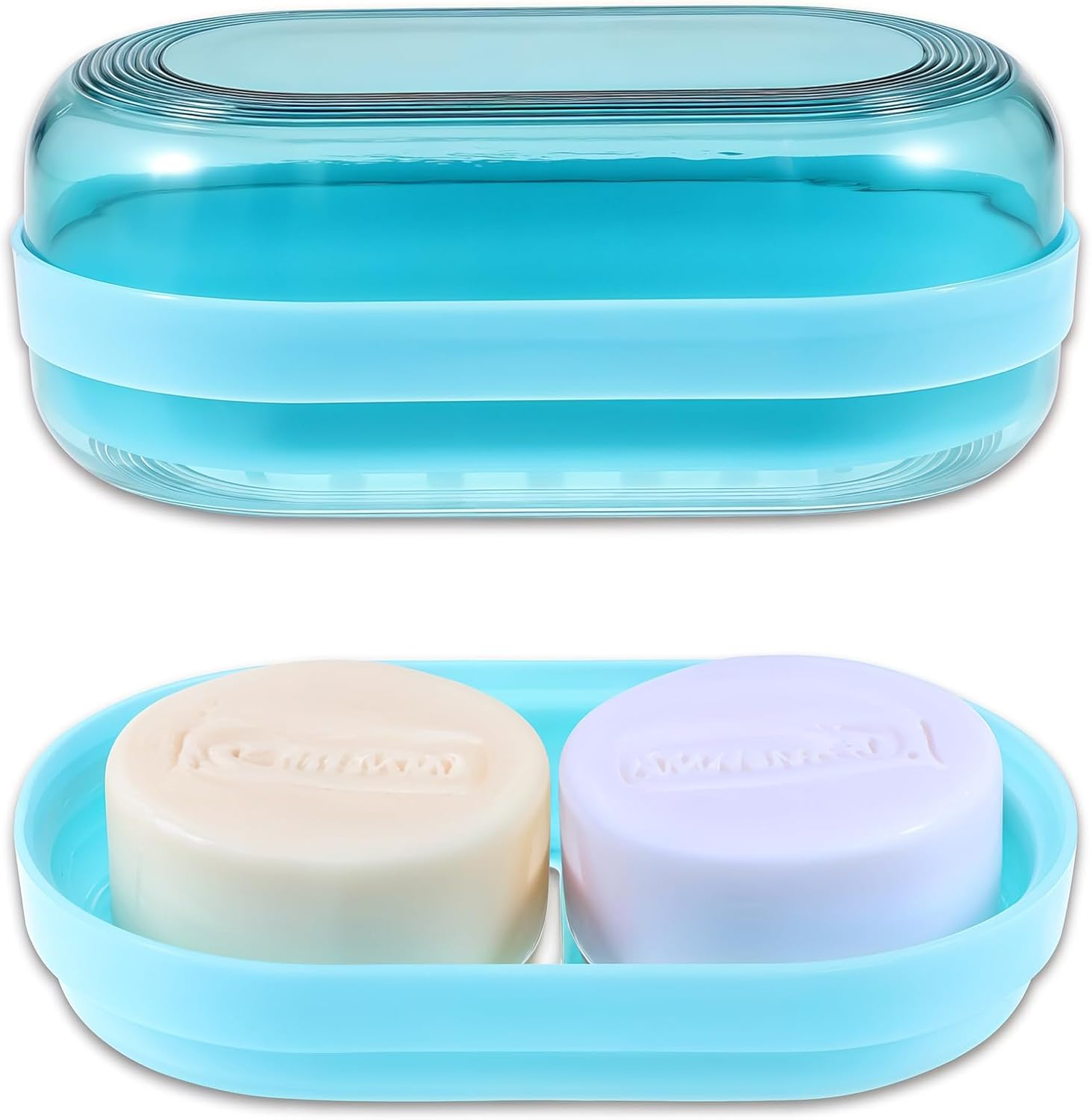 Dimeho Shampoo Bar Holder Travel Case - Blue