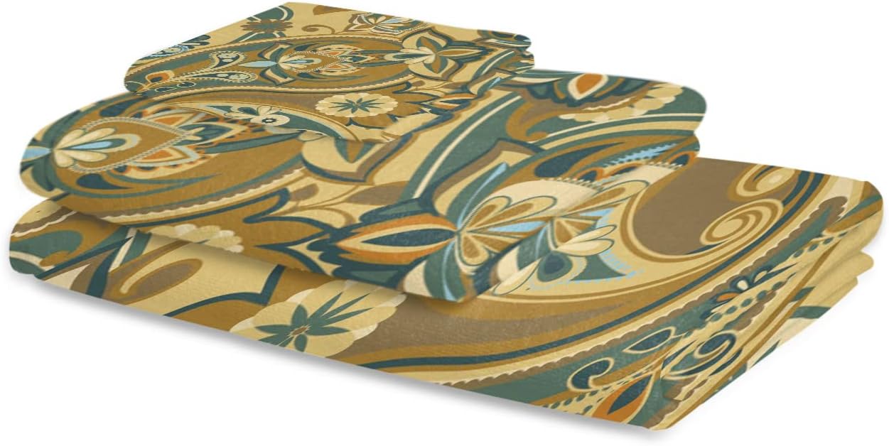 ZOE GARDEN Paisley Floral Towel Set 3-PC