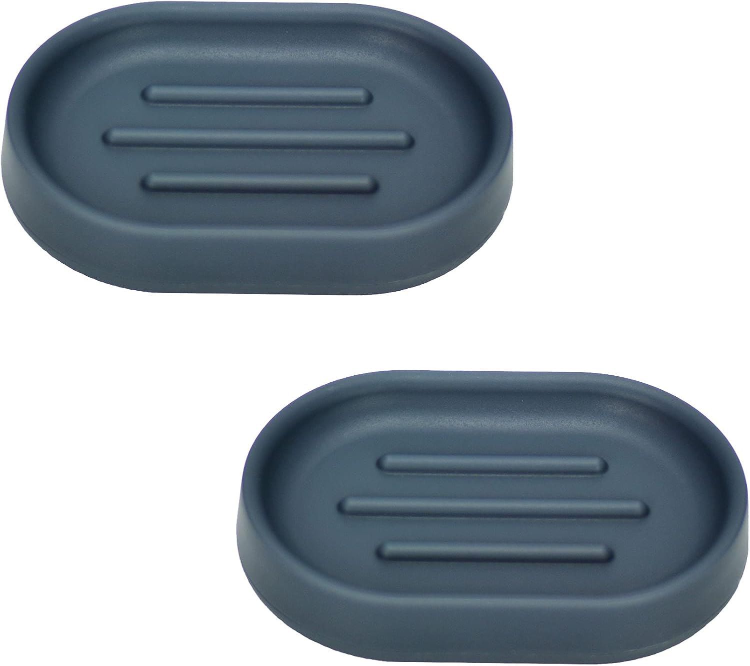 YOSXICC Soap Dishes 2PCS Dark Gray