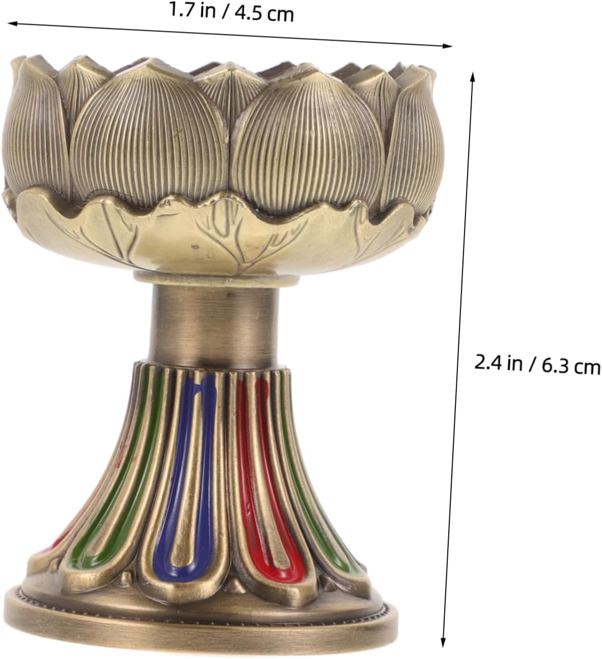 NULYLU Buddhist Style Lotus Candle Holder