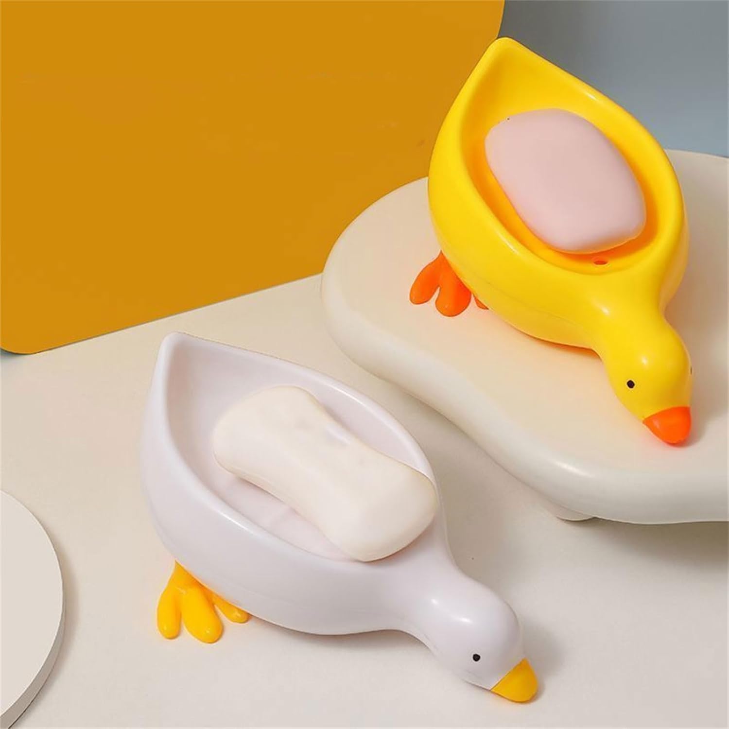 Duck Shape Soap Tray with Self Draining Design