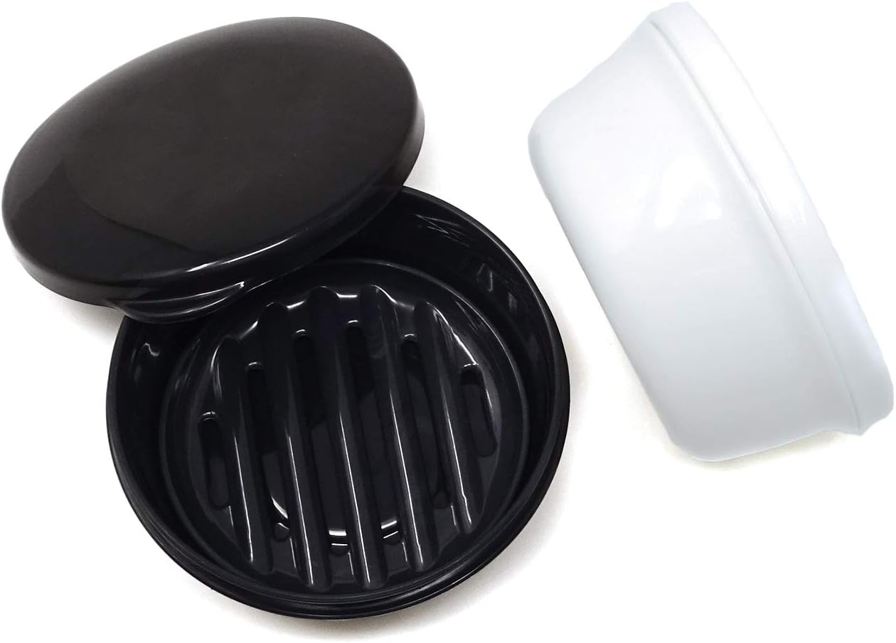 Honbay 2PCS Plastic Soap Boxes Holder Case for Home Travel