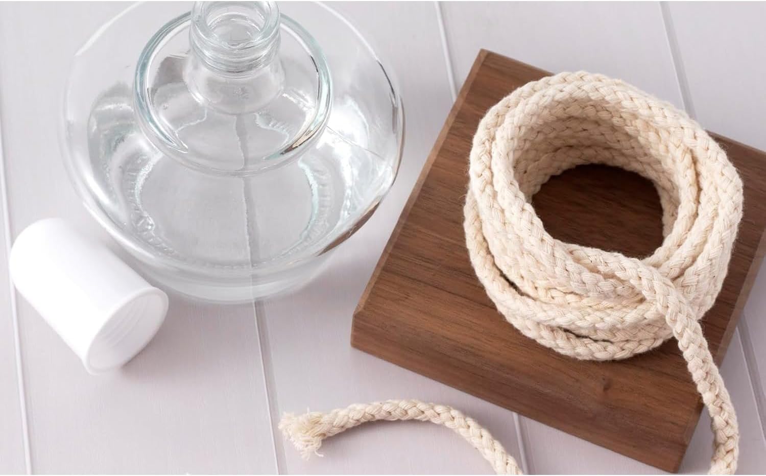 50 Feet Beige Cotton Oil Lamp Wick Burner