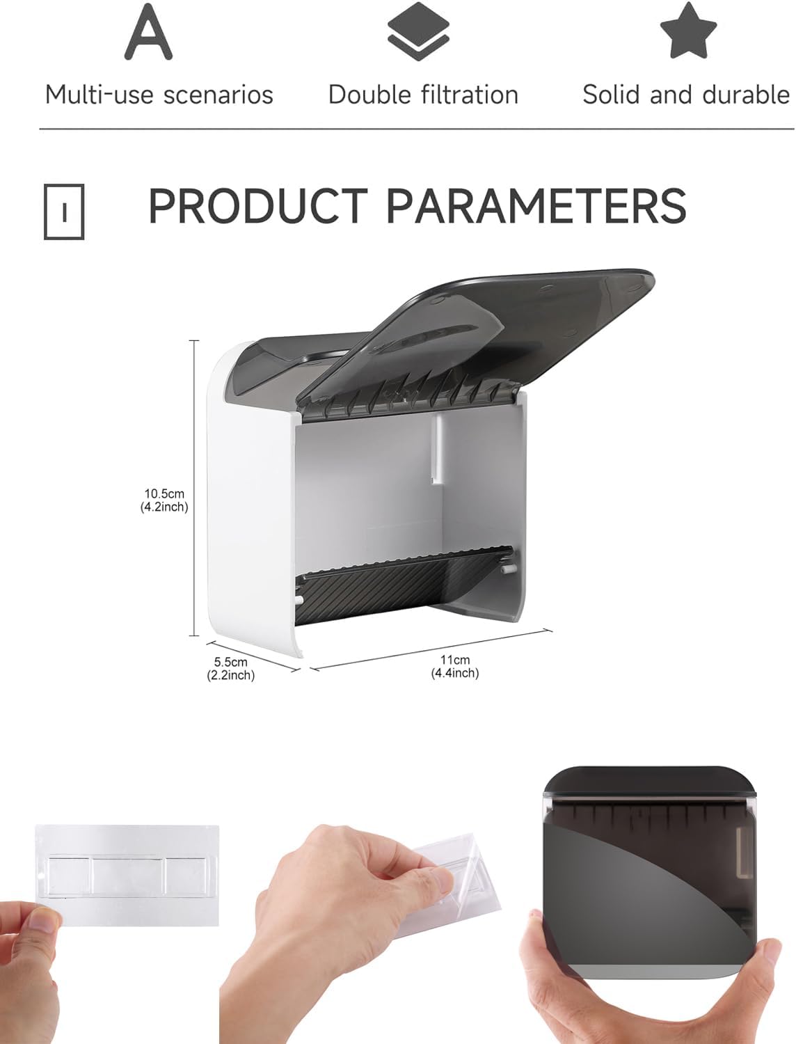 VZXAB Soap Dish Holder with Lid - Waterproof and Dustproof